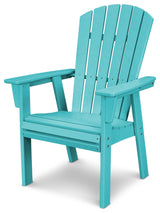 POLYWOOD Nautical Adirondack Dining Chair, Aruba