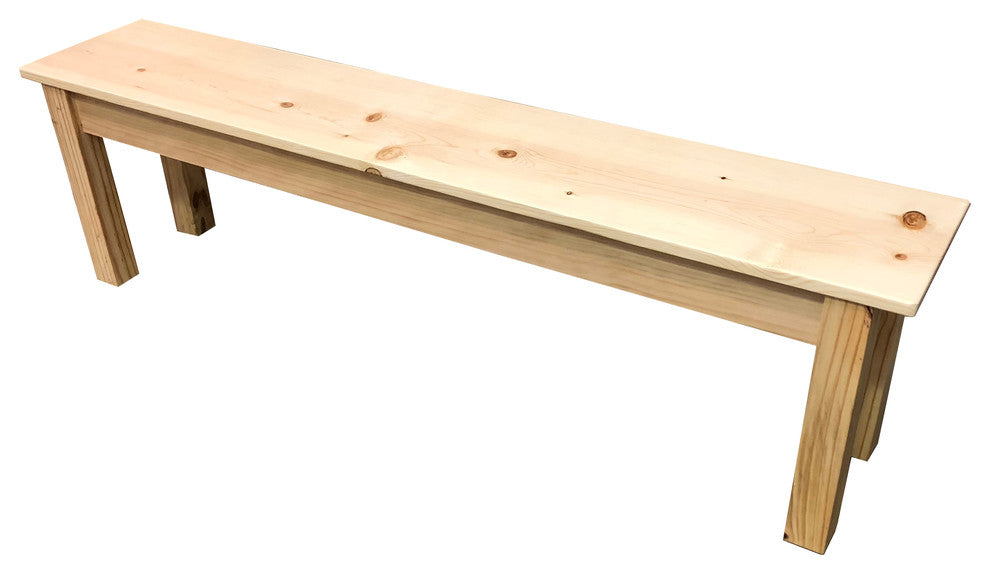 Pine Wood Bench, 66"