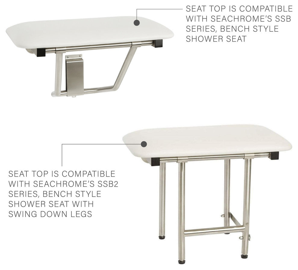 Replacement Cushion Shower Seat Top Only, 28"