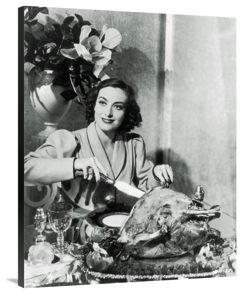 "Thanksgiving - Joan Crawford" Canvas by Hollywood Photo Archive, 32x40"