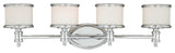 Vaxcel Carlisle 4-Light Vanity, Chrome