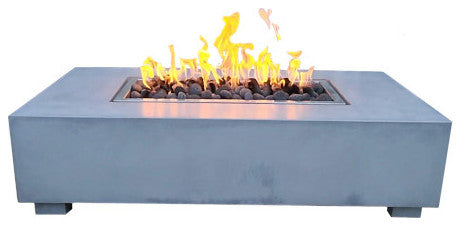 Caldera Fire Co. Gas Fire Table, 56"x30", Lp, Propane Direct Hookup