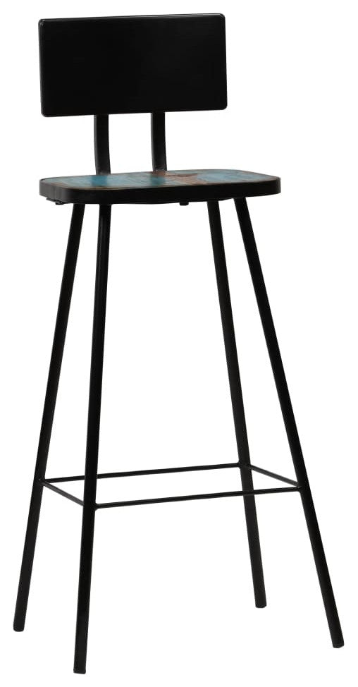 vidaXL Bar Stools 2 pcs Solid Reclaimed Wood