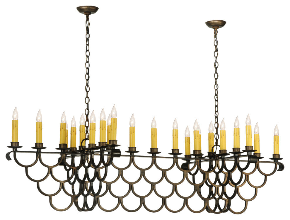 71L Picadilly 23 LT Oblong Chandelier