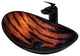 Volle Glass Vessel Sink and Faucet Set, Oil Rubbed Bronze