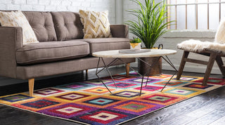 Rug Unique Loom Estrella Multi Rectangular 5' 0 x 8' 0