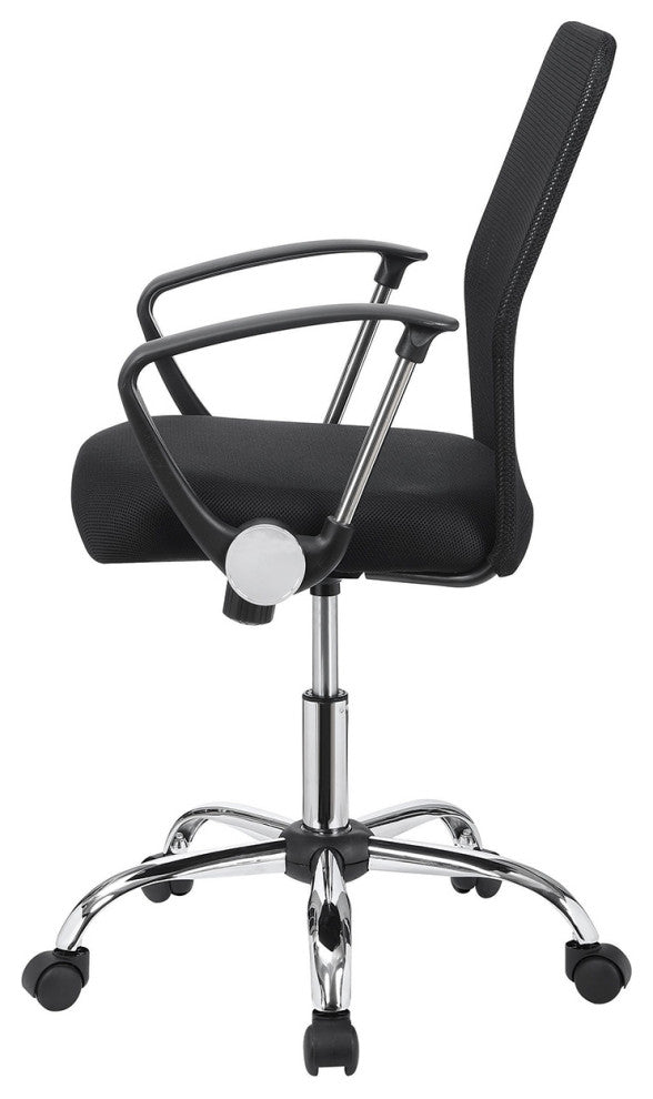 Office Chair With Mesh Backrest, Black