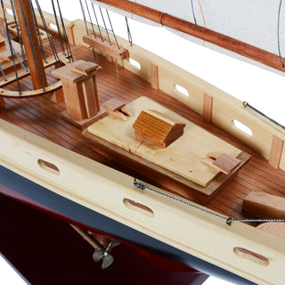 Bluenose II Painted Medium Wooden model sailing boat