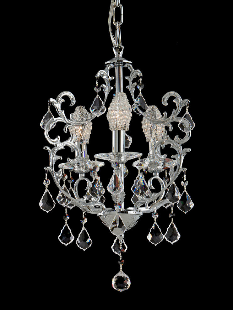 Springdale 16" Buchanan 3-Light Crystal Chandelier