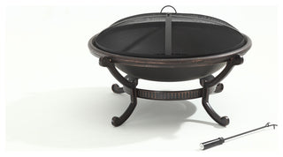 Outdoor 35" Cast Iron Fire Pit