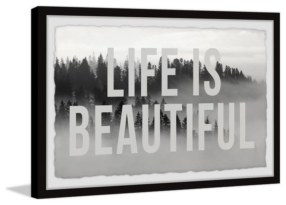 "Life Is Beautiful III" Framed Painting Print, 24x16
