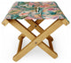 Marta Barragan Camarasa Pink Sunset In the Jungle Folding Stool