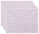 Rolling Waves, Geometric Print Placemat, Set of 4, Pink