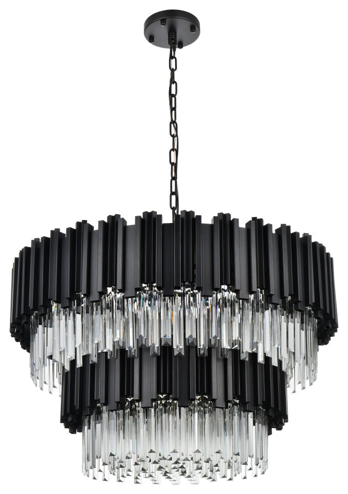 Home Living 32" Chandelier, Black