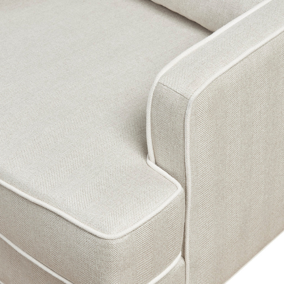 Madison Park Signtuare Collin Arm Chair, Cream