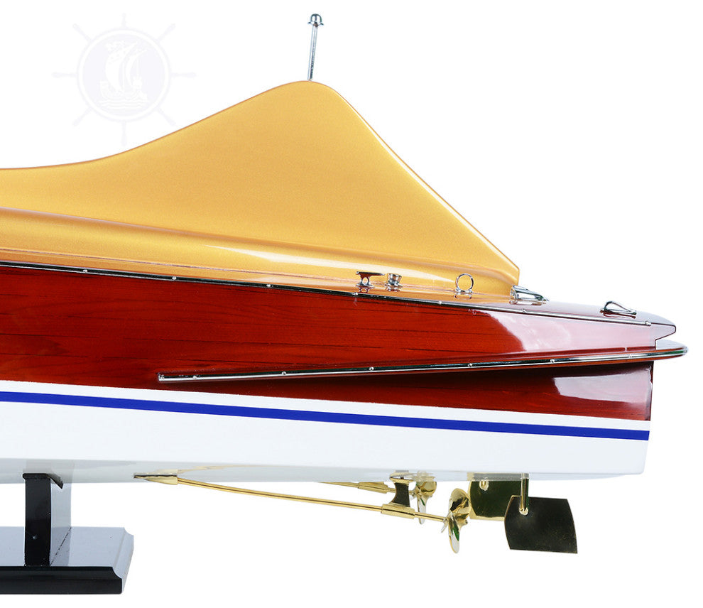 Chris Craft Cobra Painted Wooden Handcrafted boat model