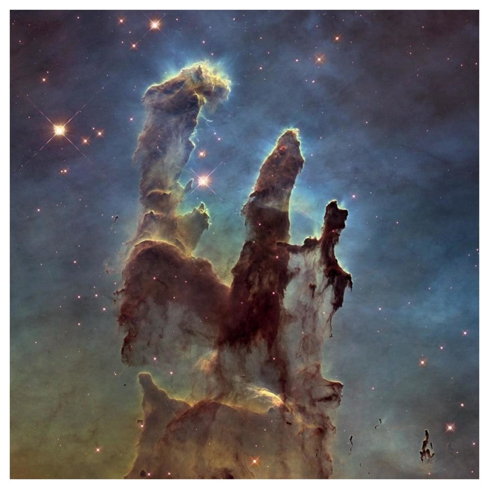 "2014 Hubble WFC3/UVIS Image of M16 - Pillars of Creation" Paper Art, 42"x42"