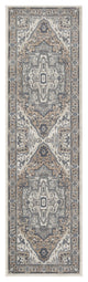 Nourison Quarry 2'2" x 10' Ivory Taupe Vintage Indoor Rug
