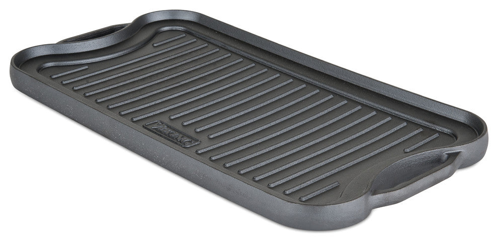Cast Iron 20" Reversable Grill/Griddle Pan (Anti Rust)