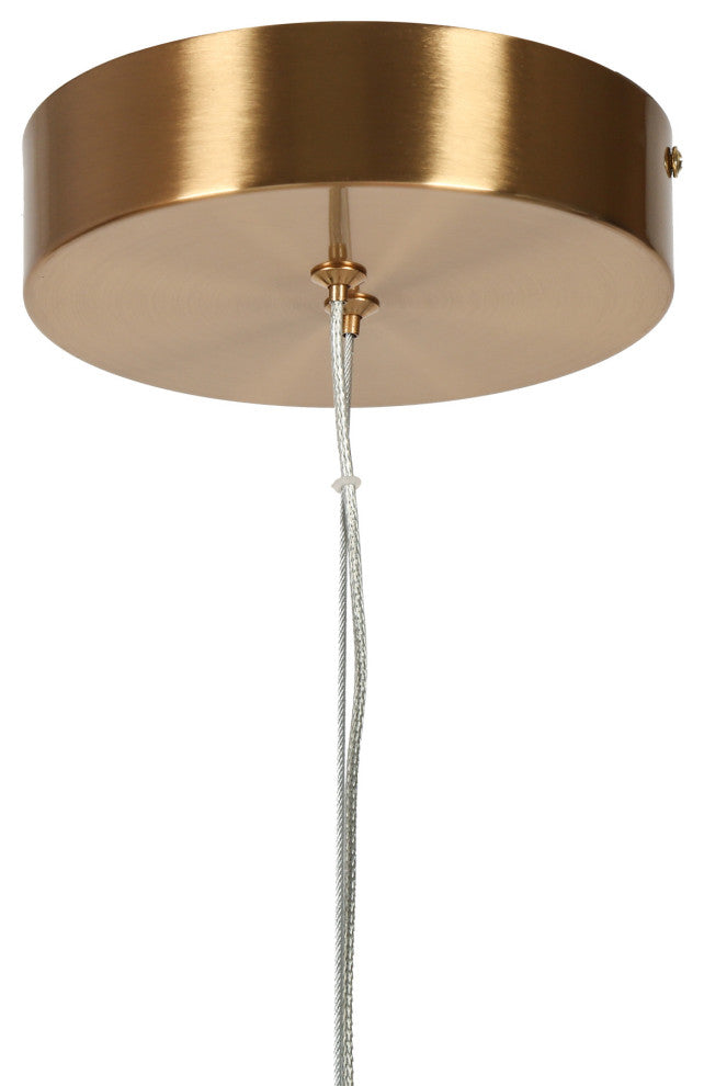 LNC Macrobotrys 42.6" Gold Contemporary Linear LED Kitchen Island Light