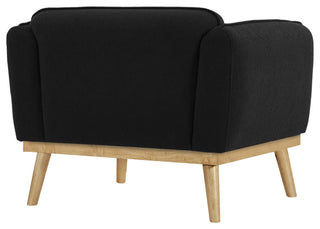 Nolita Boucle Fabric Upholstered Chair, Black