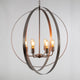 Tira 6-Light Orb Chandelier, Satin Nickel