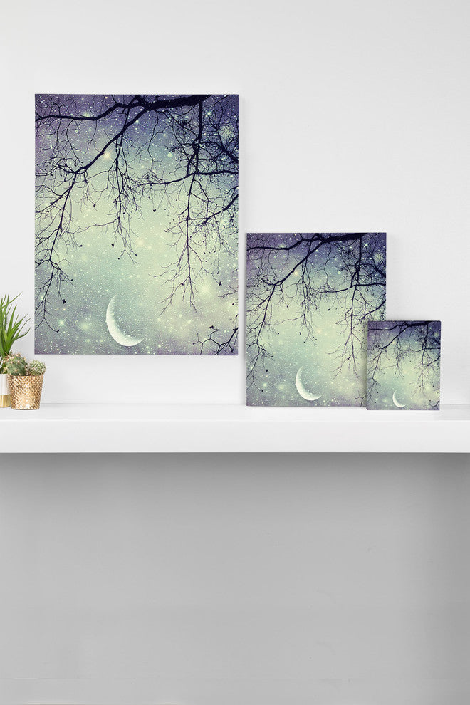 Deny Designs Shannon Clark Diamonds In The Sky Art Canvas