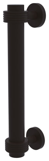 8" Door Pull With Groovy Accents, Oil Rubbed Bronze