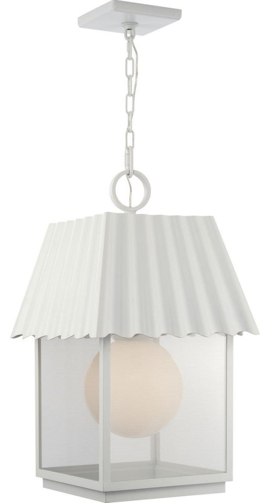 POINT DUMEÂ® Hook Pond Shelter White Outdoor Hanging Lantern