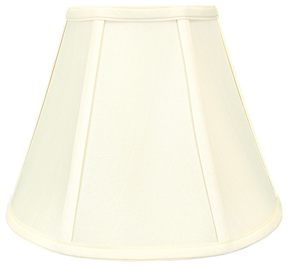 Royal Designs Deep Empire Bell Lamp Shade, Eggshell, 9x18x14, Set of 2