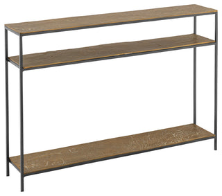Lathi Brass Console Table