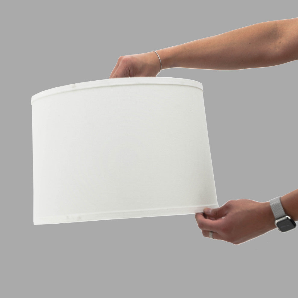Polylinen, 15X16X11" Lamp Shade, White Kd