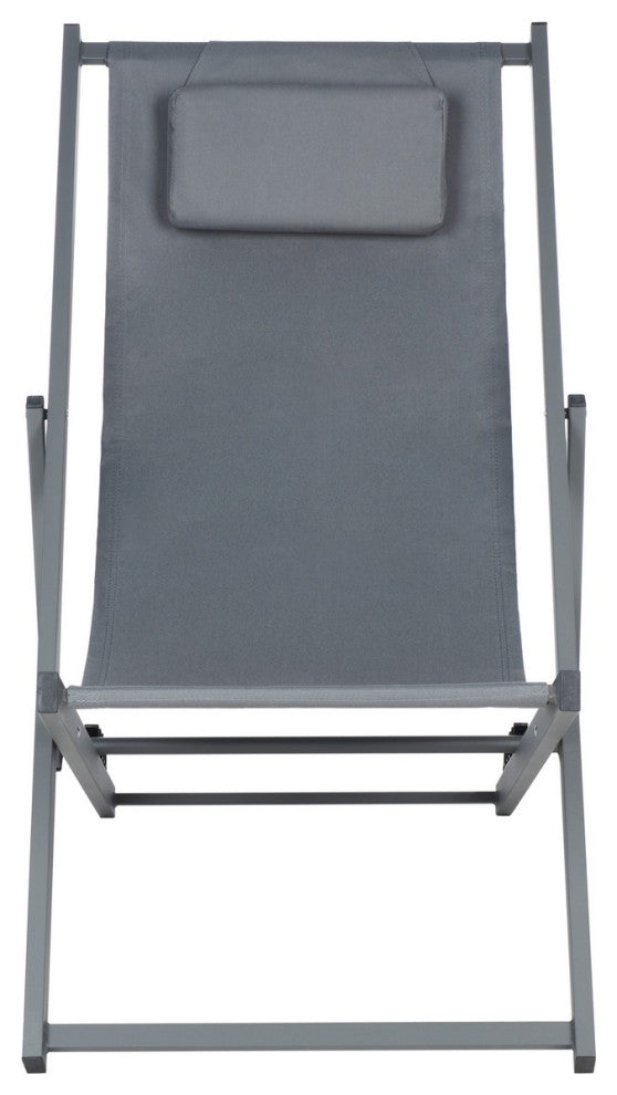 Safavieh Outdoor Camlin Set of 2 Sling Chairs Grey