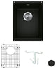 Blanco KA-513422 Precis 13-3/4" Undermount Single Basin Granite - Coal Black