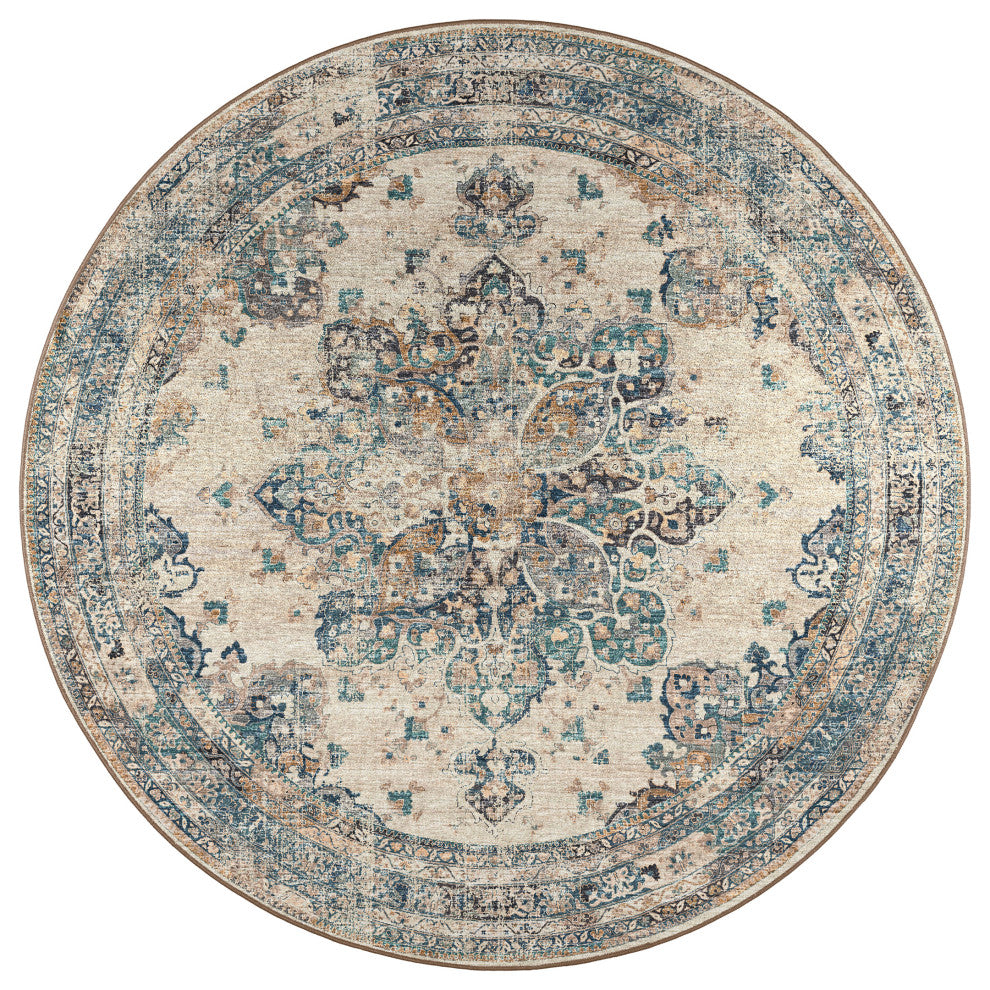 Jericho JC6 Linen 10' x 10' Round Rug