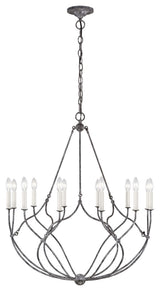Richmond Medium Chandelier, Weathered Galvanized