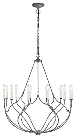Richmond Medium Chandelier, Weathered Galvanized