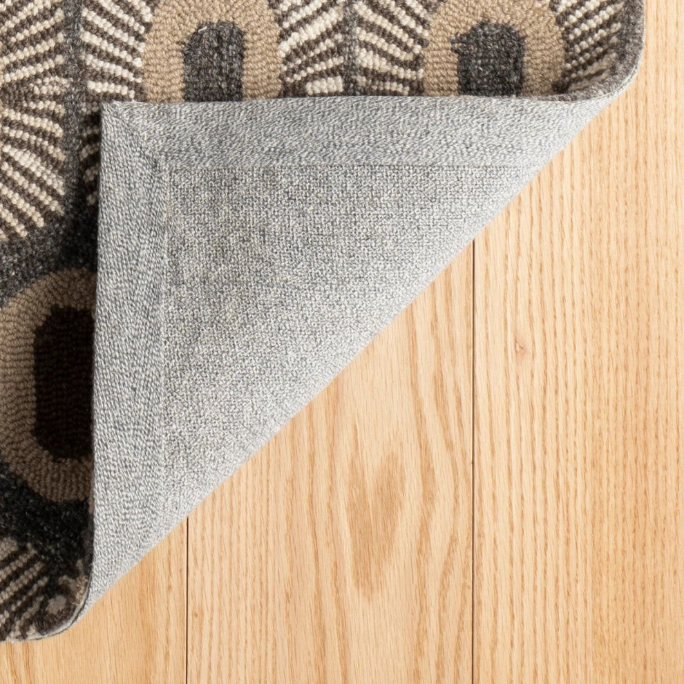 Dash & Albert Stowe Hand Micro Hooked Wool Rug, Blue, 2' x 3'