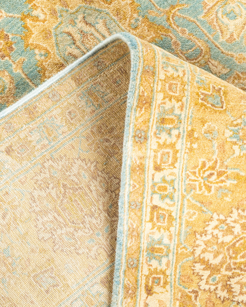 Patel One-of-a-Kind Hand-Knotted Area Rug Light Blue, 6'1"x8'10"