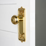 Single Egg & Dart Plate With Egg & Dart Knob, Polished Brass, Unlacquered Brass