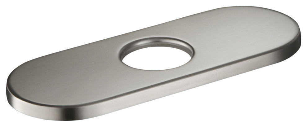 6" Bathroom Faucet Hole Cover KFC100, Brushed Nickel