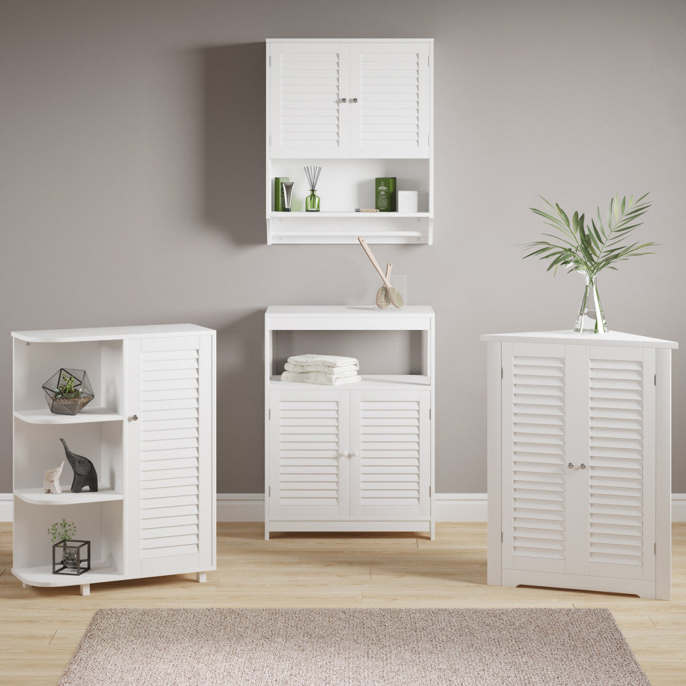 3-Shelf Corner Cabinet