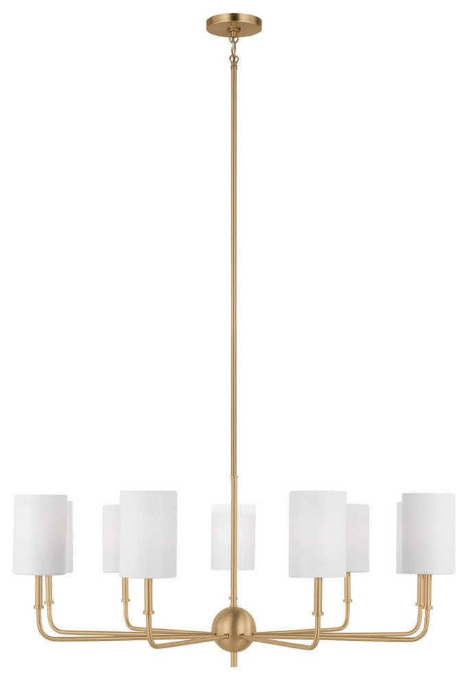 Foxdale LED Chandelier, Satin Brass