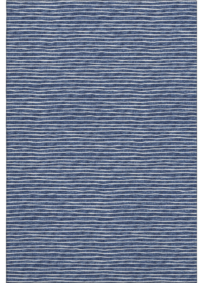 Addison Premium Washable Mayfield AMF138 Blue 3' x 5' Rug