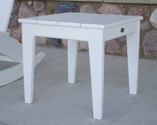 POLYWOOD Newport 18" Side Table, White