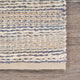 8??x 10??Blue and Cream Braided Jute Area Rug