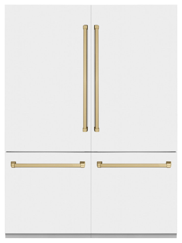 ZLINE Refrigerator With Internal Water, White Matte RBIVZ-WM-60-CB