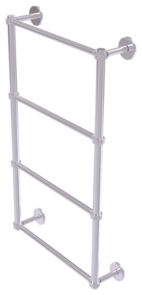 Prestige Skyline 4 Tier 30" Ladder Towel Bar, Dotted Detail, Satin Chrome