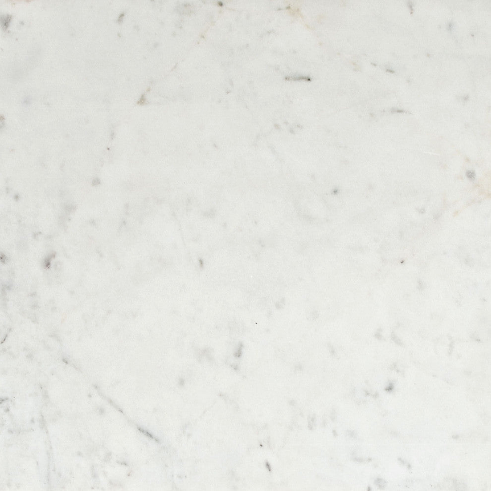Titan Marble Console Table White & Silver