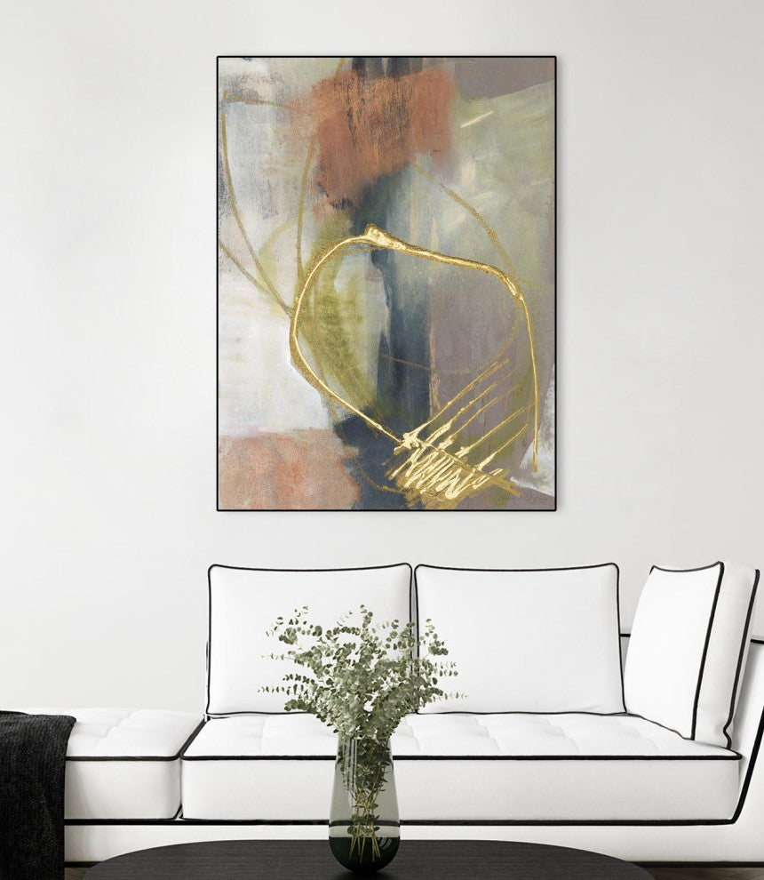 "Burnished Loops I" Framed Canvas by Giant Art 24"x32"